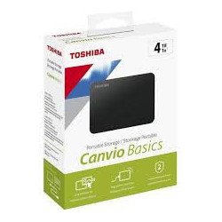 External 4TB Toshiba Canvio Basics USB 3.2/USB 2.0 Black