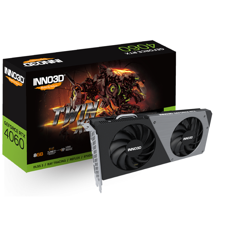 PCIE RTX 4060 8GB Inno3D Twin X2 GDDR6