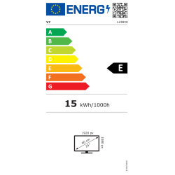 V7 L238V0-E 23.8" FHD 1920x1080 IPS LED Monitor
