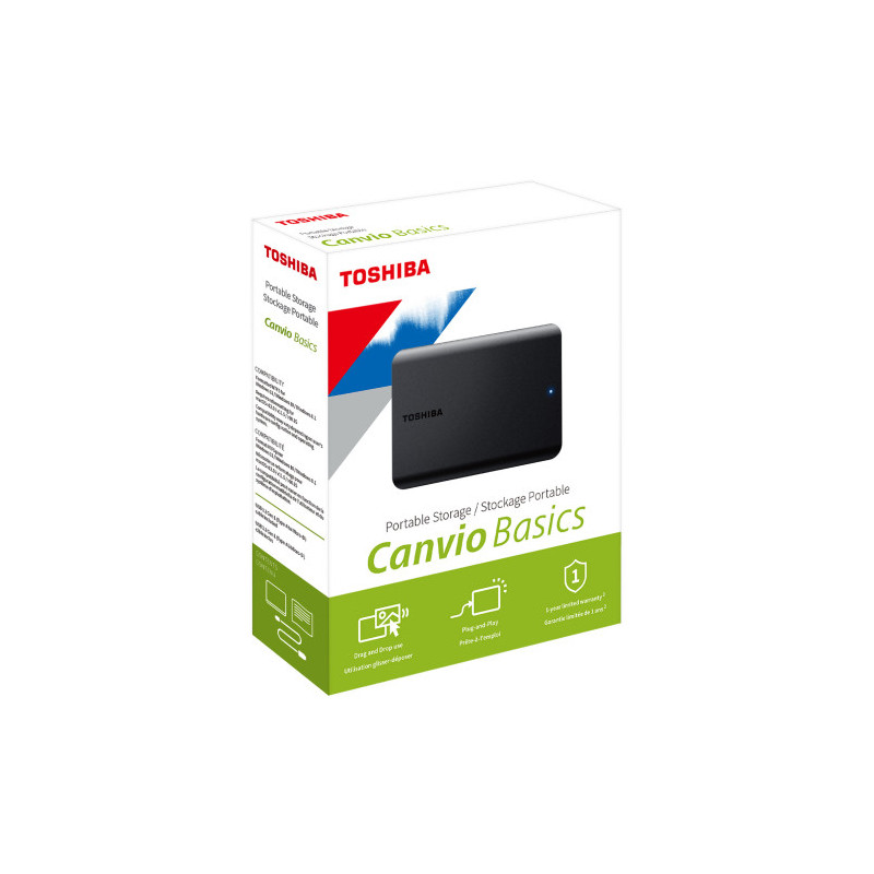 FESEX 2,5 1TB Toshiba Canvio Basics USB 3.2/USB 2.0 Black