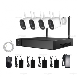4 WIFI camera surveillance kit Longse LW5MC84B2, 5Mp, 2,8mm, 30m IR, 3